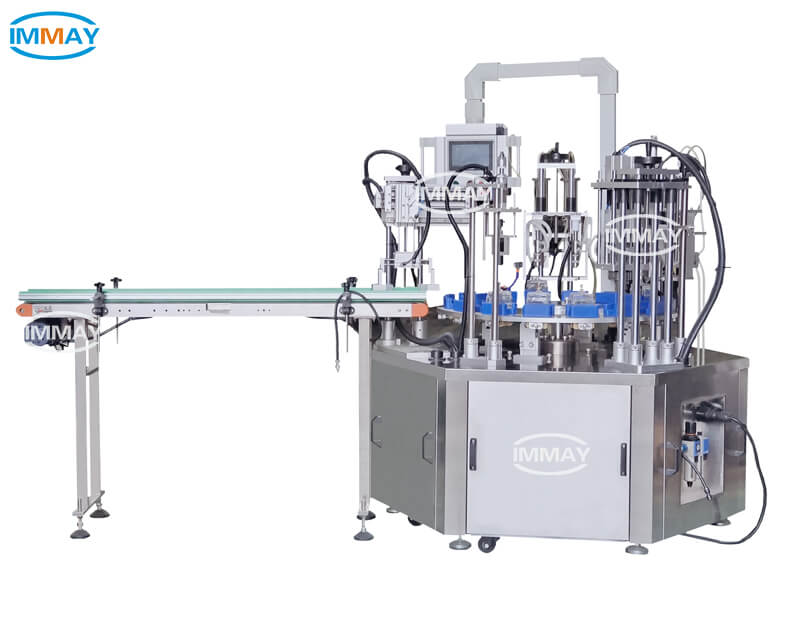 Perfume filling and crimping machine Perfume filling and crimping machine