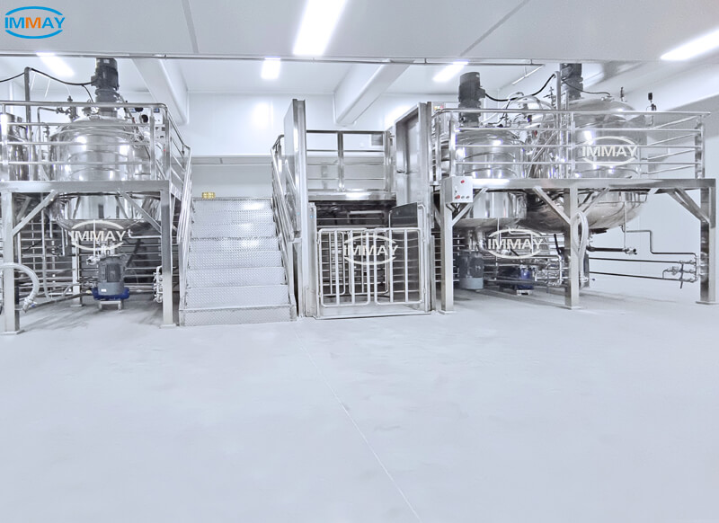 Vacuum emulsifying mixer machine Vacuum emulsifying mixer machine