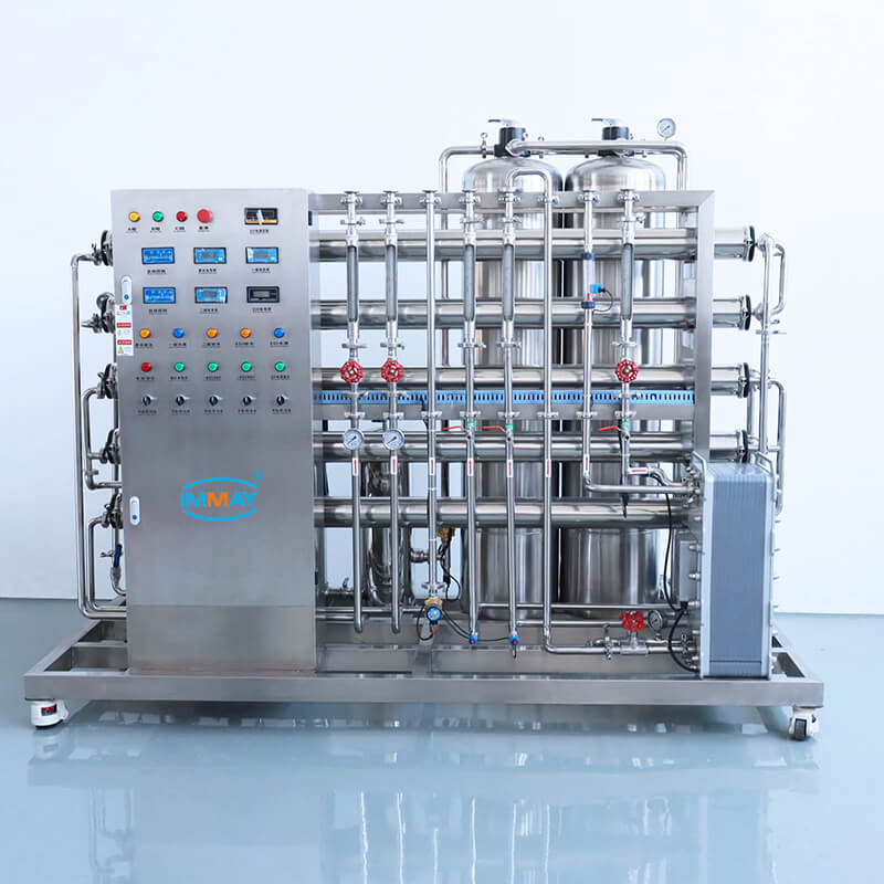 Pharmaceutical 1000L 2 Stages RO Water Treatment Plant With EDI