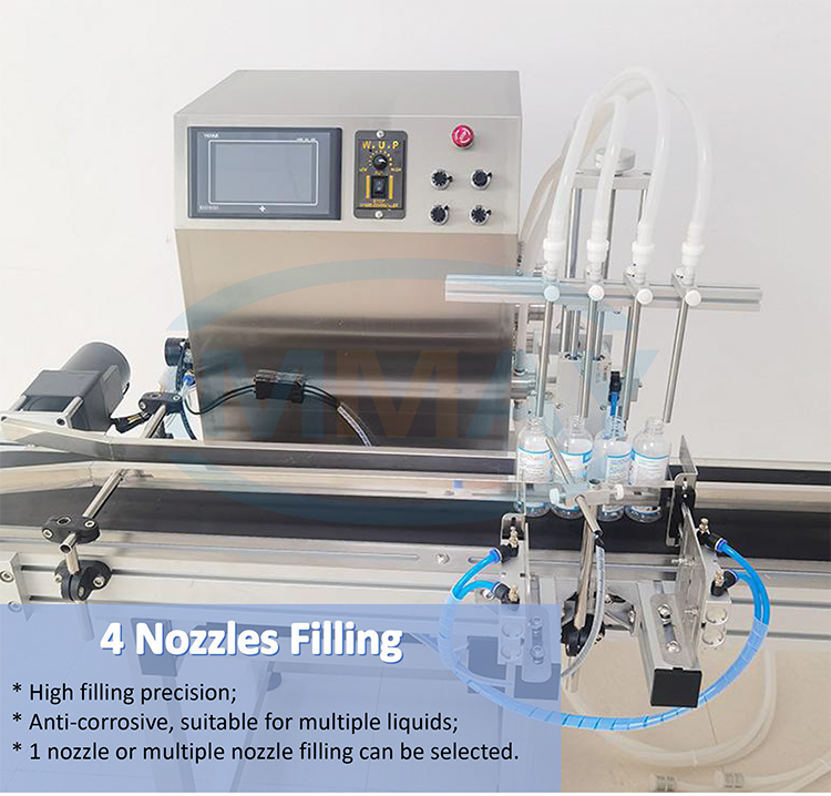 4 heads filling machine