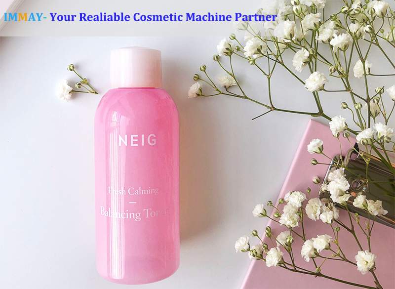 Schalen met cosmetica productiemachine