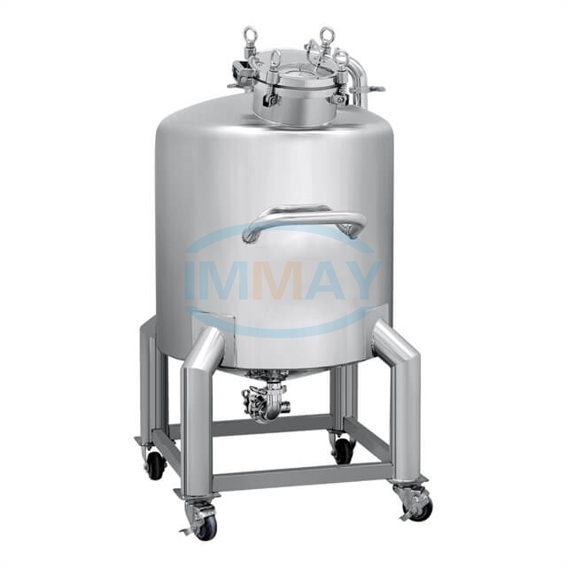 Sanitary Grade 500L Movable Pressure Stainless Steel Storage Tank