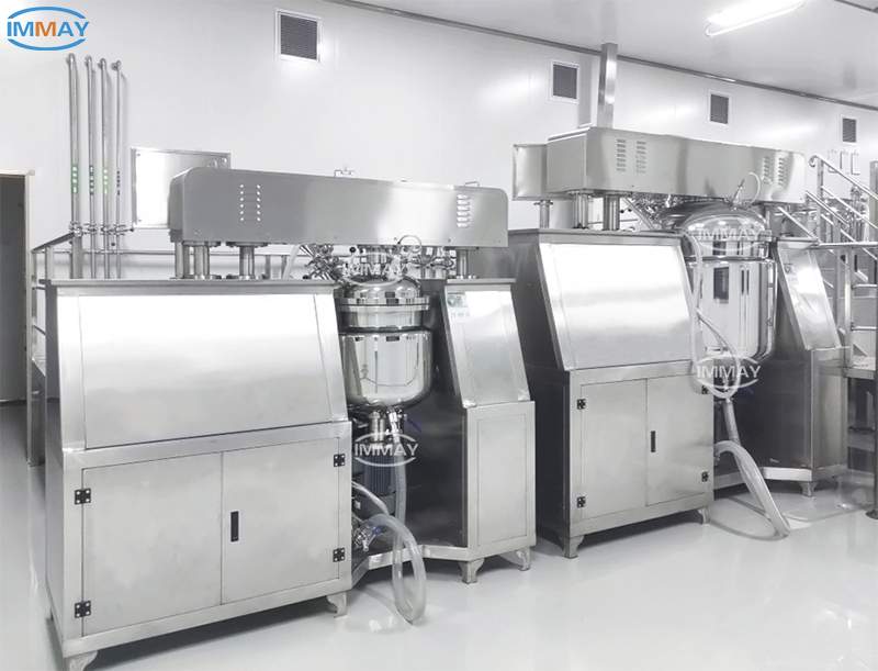 Vacuum emulsifying mixer machine