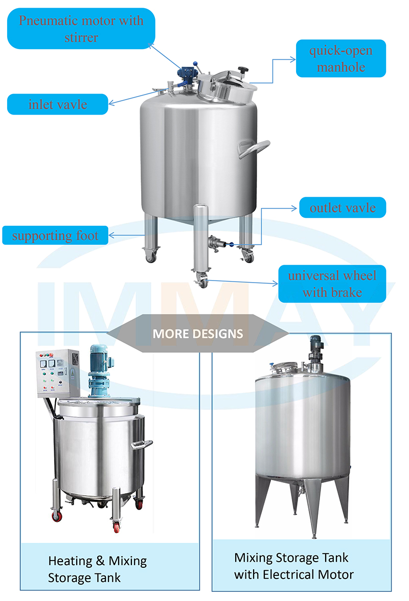 storage tank with stirring