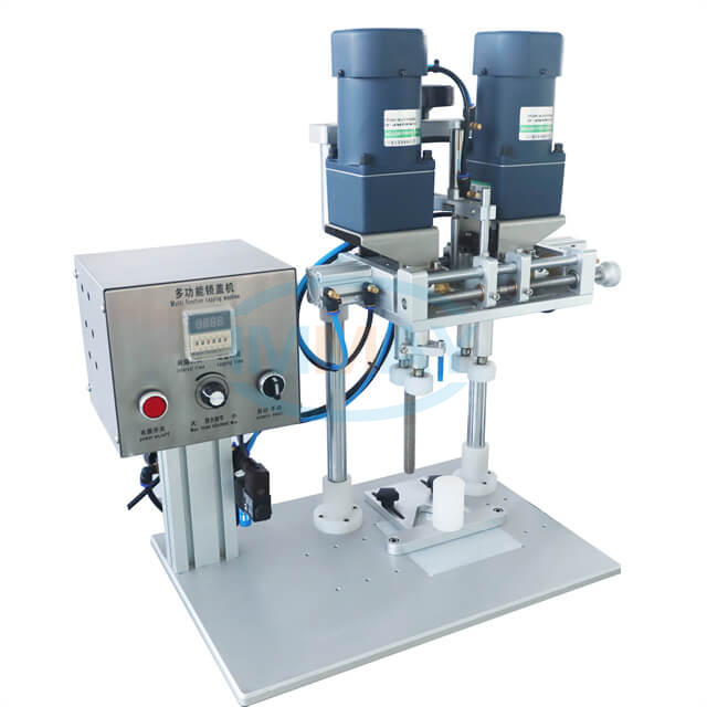 Semi Automatic Plastic Spray Screw Cap Jar Bottle Capping Machine