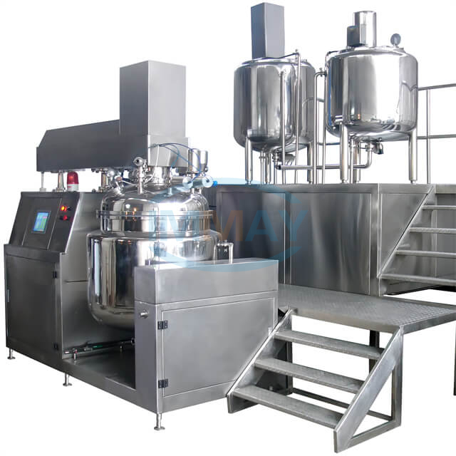 200L Hydraulic Lifting Vacuum Homogenizer Emulsifier Mixer Machine for Mayonnaise Sauce Cream