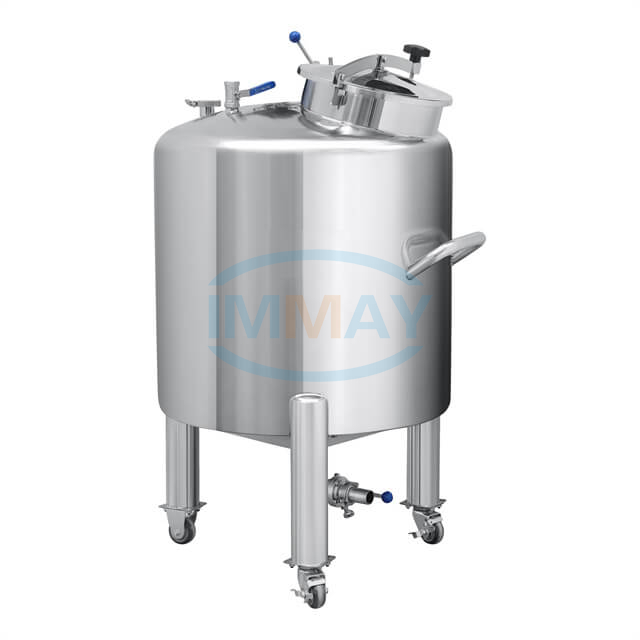 300L Mobile Stainless Steel Liquid And Cream Storage Tank for Food Pharmaceutical Chemical And Cosmetic Industry
