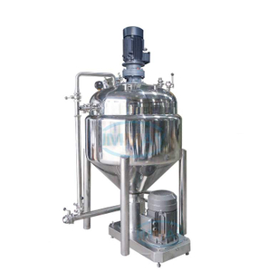 Cream Liquid Vacuum Stainless Steel Mixing Tank with Circulation