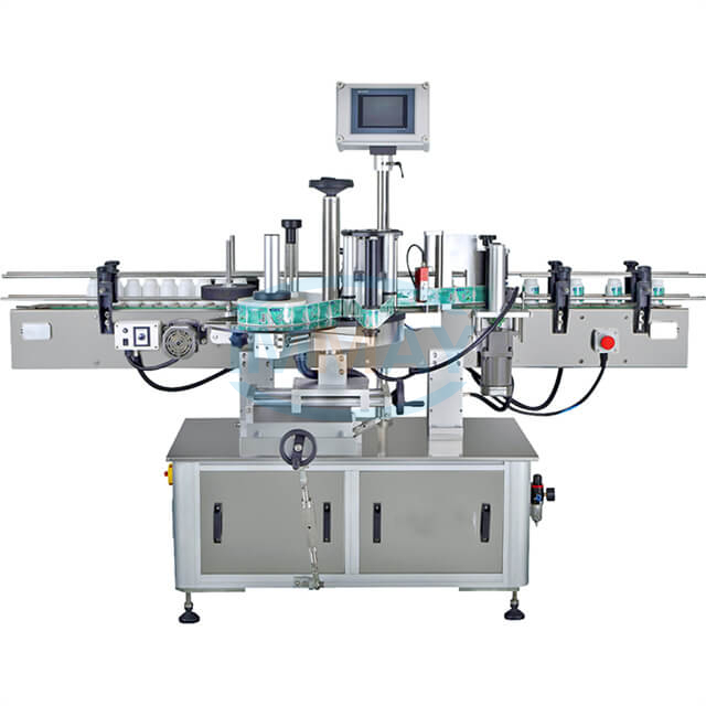 Automatic Plastic Glass Jar Bottle Label Applicator Machine