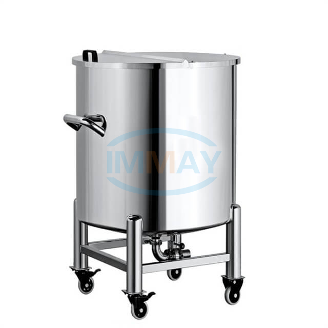 500L Lid Open Sanitary Stainless Steel Liquid Cream Storage Tank