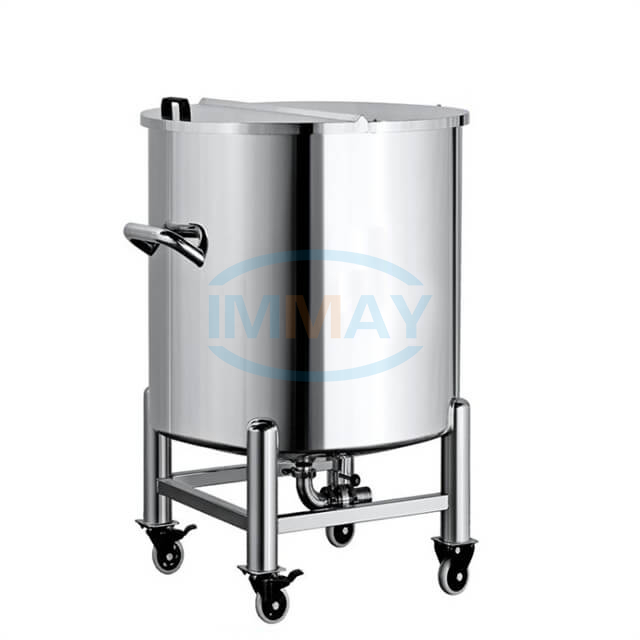 500L Lid Open Sanitary Stainless Steel Liquid Cream Storage Tank 