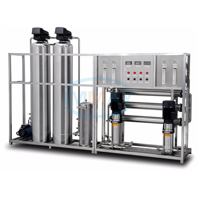 Industrial 500L 2 Stages Stainless Steel RO Water Filtration Machine