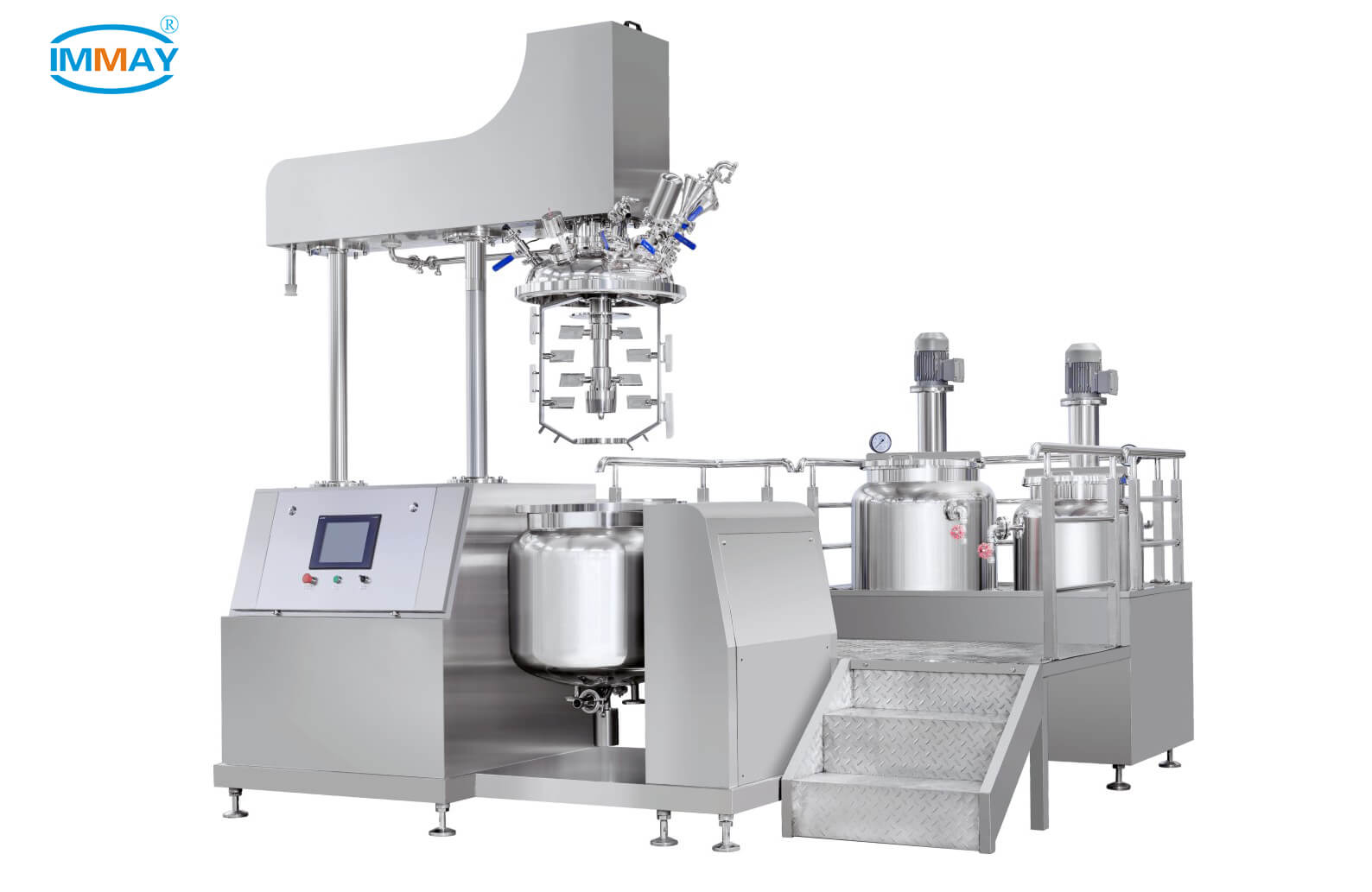 Vacuum emulsifier mixer