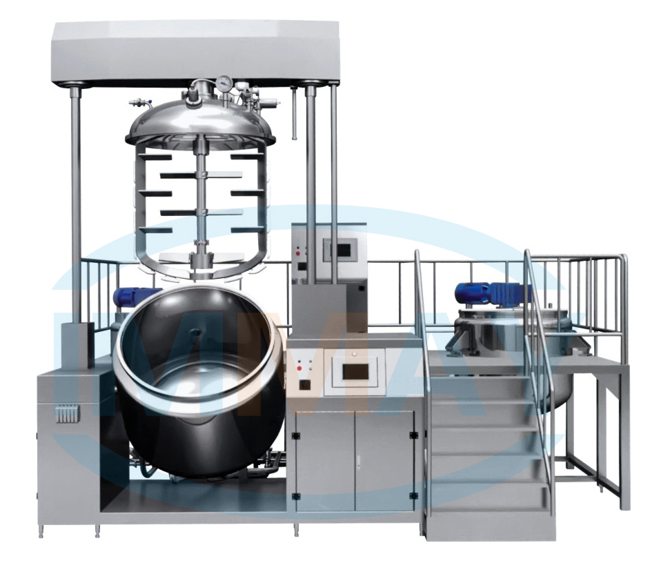 hydraulic lifting vacuum emulsifying machine