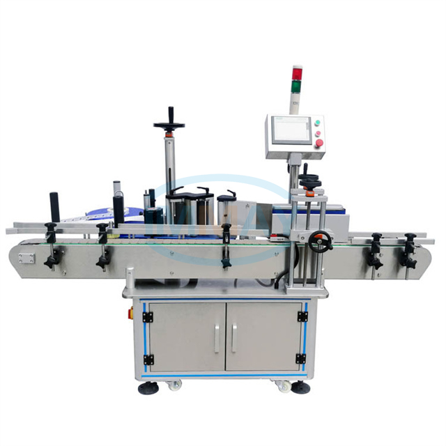 Automatic Wrap Around Label Applicator Can Bottle Roll Up Labeling System