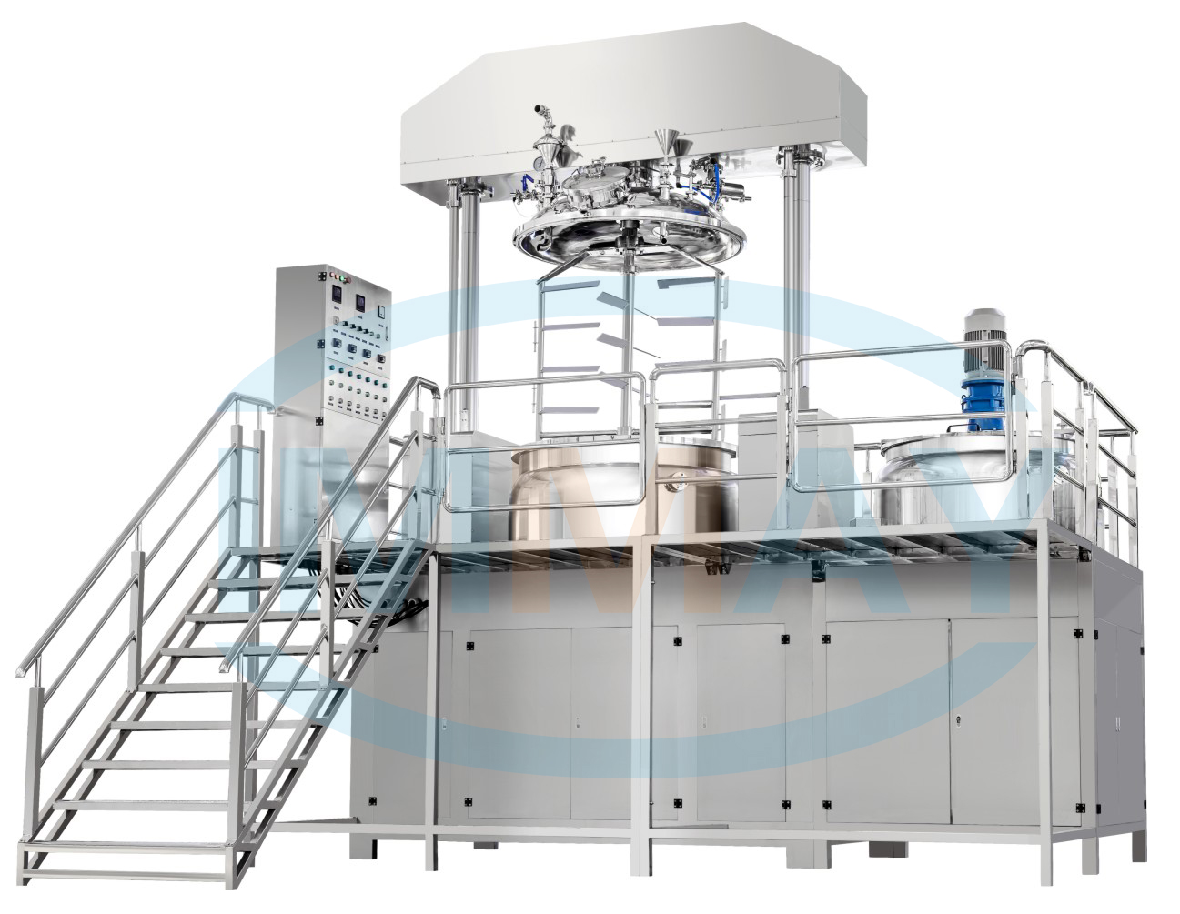 vacuum emulsifier with hydraulic lifting