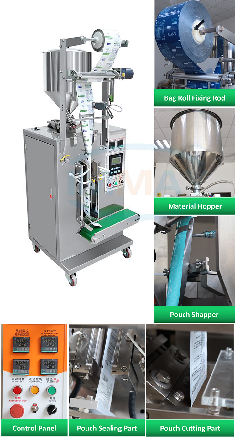 Cream pouch packing machine