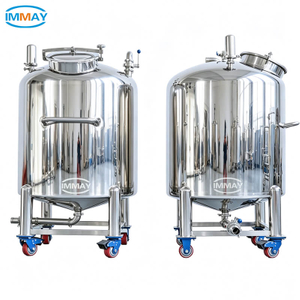 500L Lotion Oil Syrup Mobile Stainless Steel Storage Tank
